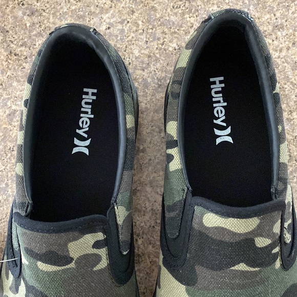 NWT Hurley Kayo Slip on Sneaker Shoe Camo and Black 10.5 M - Picture 5 of 14